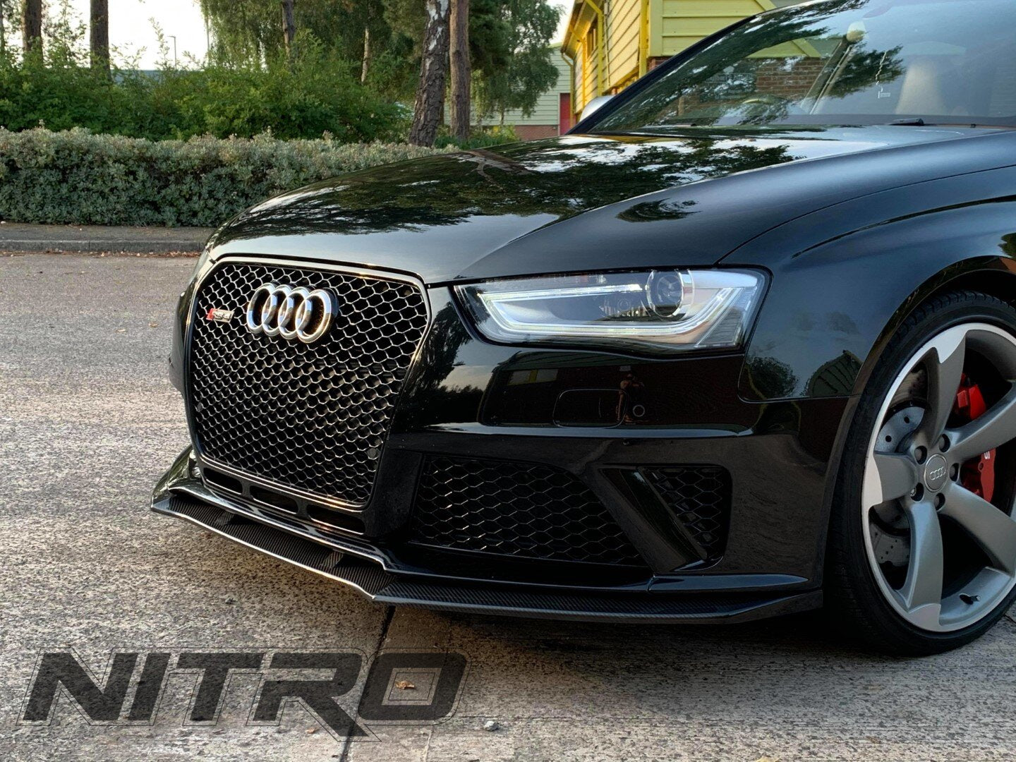 AUDI RS4 (2012-2015) B8/B8.5 Carbon Fibre Front Splitter Spoiler Lip