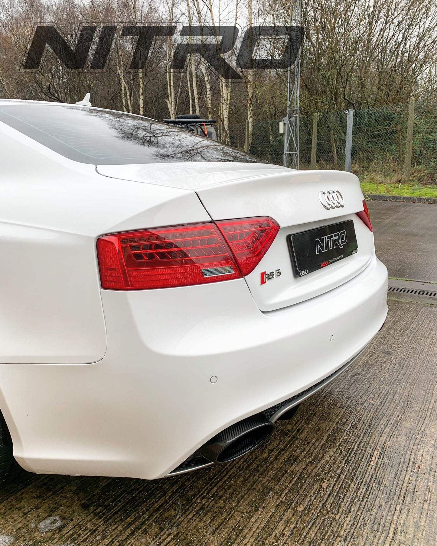 AUDI RS5 (2010-2015) B8/B8.5 Full Carbon Fibre Exhaust Tip Tail Pipe for 4.2L V8 FSI