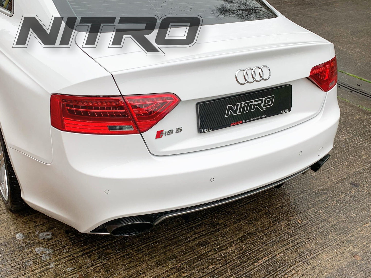 AUDI RS5 (2010-2015) B8/B8.5 Full Carbon Fibre Exhaust Tip Tail Pipe for 4.2L V8 FSI