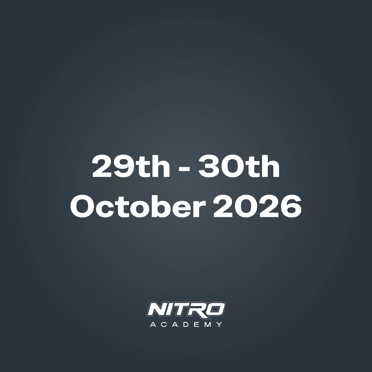 29th - 30th October 2026