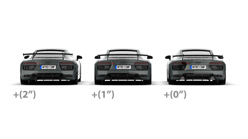 AUDI R8 (4S Gen 2) Carbon Fibre Rear Wing Spoiler (Performance Pack Swan Neck Style)