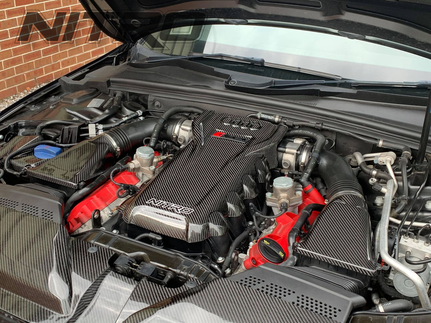 AUDI RS4 (2012-2015) B8/B8.5 Carbon Fibre Air Intake Cover for 4.2L V8 FSI