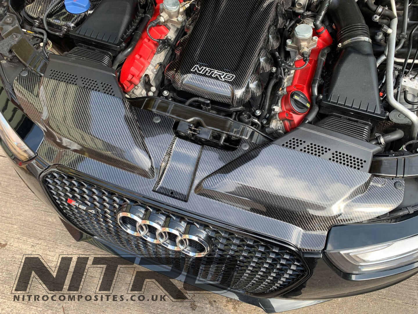 AUDI RS5 (2010-2012) B8 PRE FACELIFT Full Carbon Fibre Radiator Cover (Slam Panel) for 4.2L V8 FSI