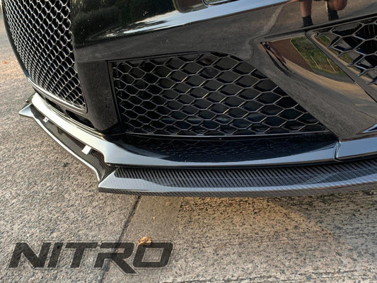 AUDI RS4 (2012-2015) B8/B8.5 Carbon Fibre Front Splitter Spoiler Lip