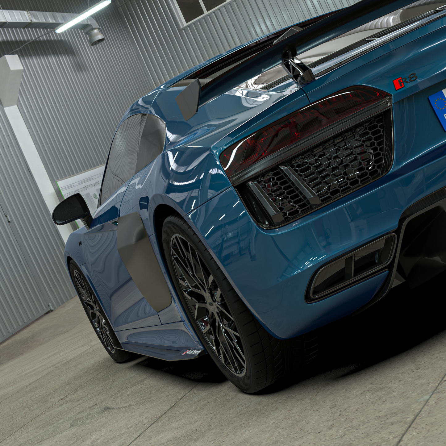 AUDI R8 (4S Gen 2) Carbon Fibre Side Skirts Set (Performance Pack Style)