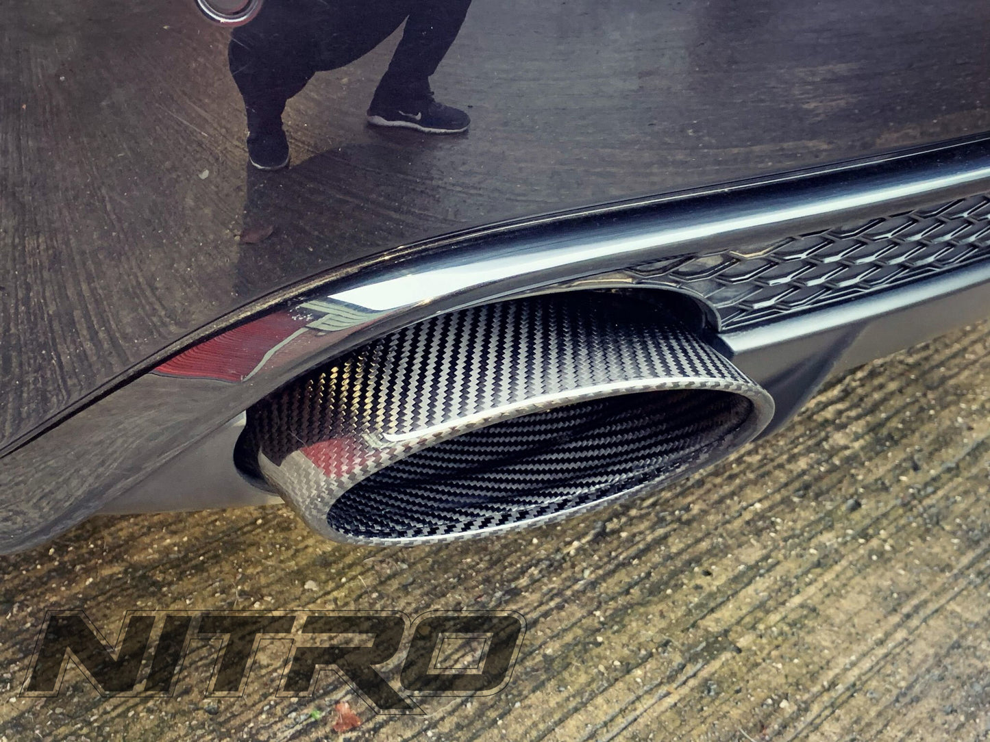 AUDI RS4 (2012-2015) B8 B8.5 Adjustable Fit Carbon Fibre Exhaust Tip Tail Pipe for 4.2L V8 FSI