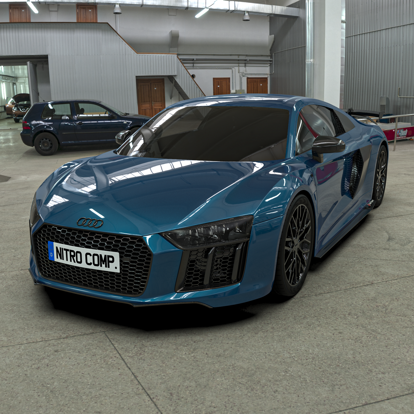 AUDI R8 (4S Gen 2) Carbon Fibre Side Skirts Set (Performance Pack Style)